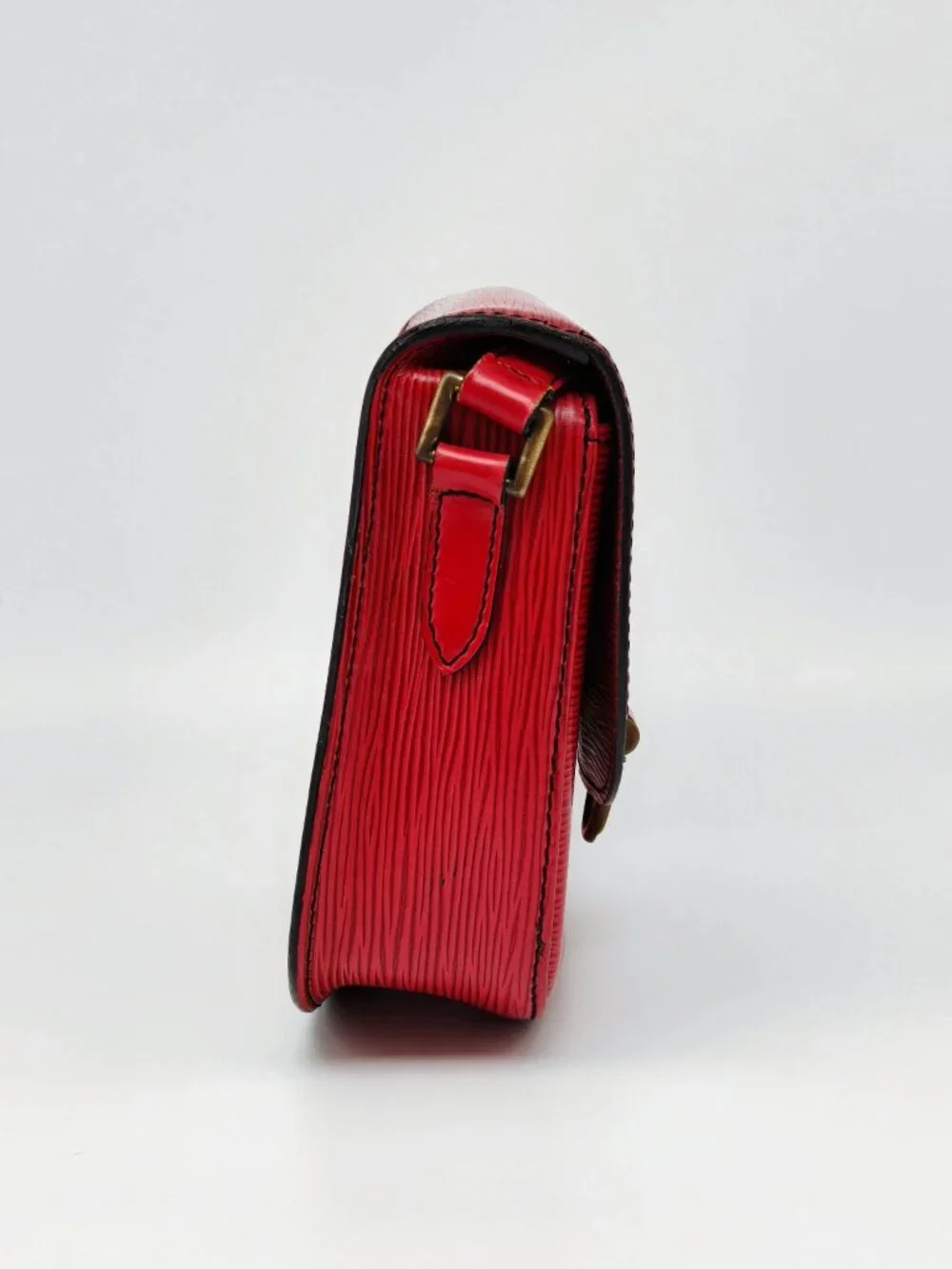 Louis Vuitton Epi Saint Cloud PM Red Castilian Leather Crossbody Shoulder Bag